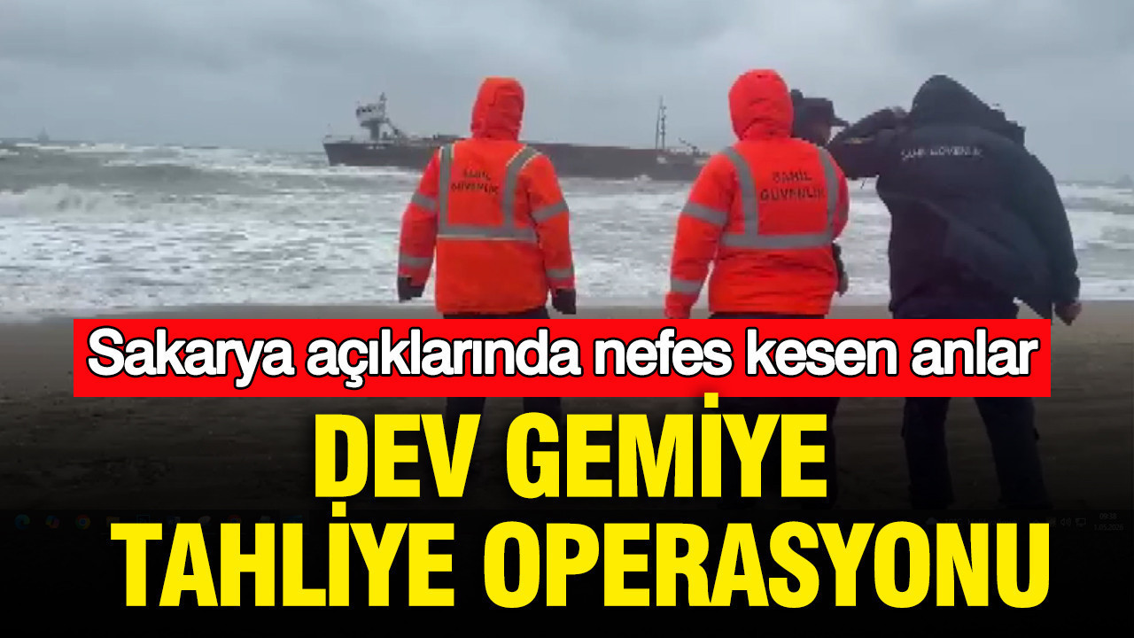 Sakarya’da Dev Gemiye Kurtarma Operasyonu: 8 Mürettebat Güvende
